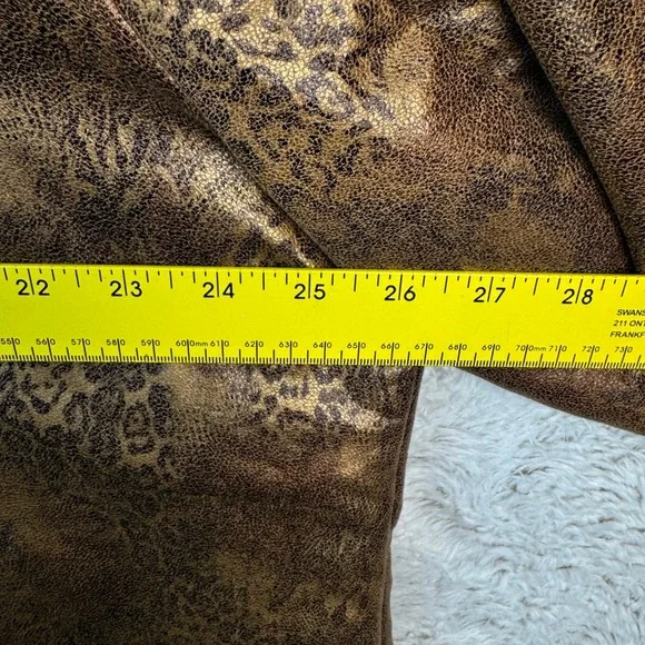 Isabel‎ Hayley Timeless Trends Blazer Jacket 2X Leopard Print Metallic Party - Picture 11 of 13